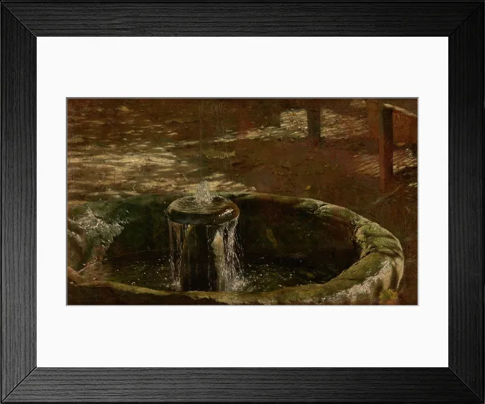Framed Print : Fountain, between 1876-1880. Creator: Aleksander Gierymski Framed Print : Fountain, between 1876-1880. Creator: Aleksander Gierymski