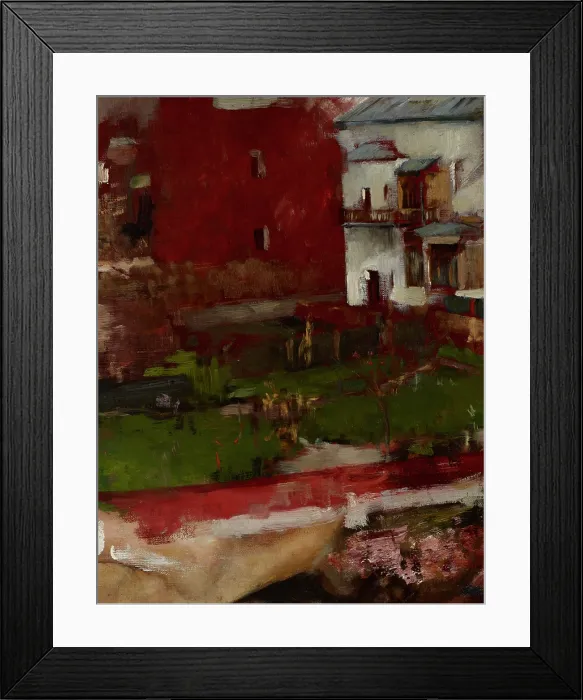 Framed Print : Town Buildings I, 1885. Creator: Olga Boznanska Framed Print : Town Buildings I, 1885. Creator: Olga Boznanska
