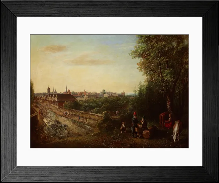 Framed Print : View of Krakow, 1652. Creator: Gottfried Liebalt Framed Print : View of Krakow, 1652. Creator: Gottfried Liebalt