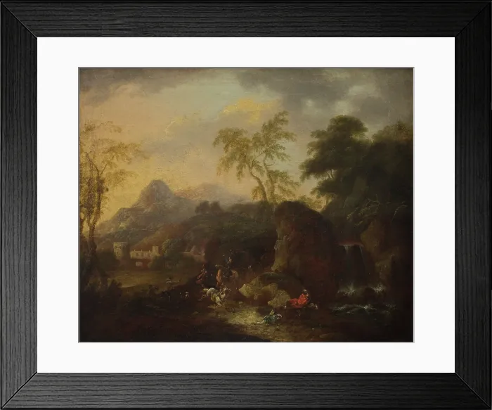 Framed Print : Landscape, 2nd half of 17th century. Creator: Follower of Federico Moucheron Framed Print : Landscape, 2nd half of 17th century. Creator: Follower of Federico Moucheron