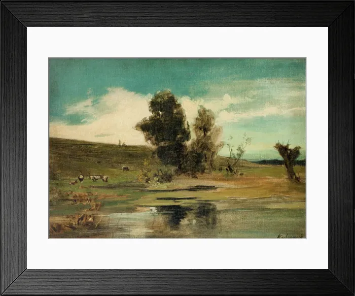 Framed Print : Landscape, c1890. Creator: Roman Kochanowski