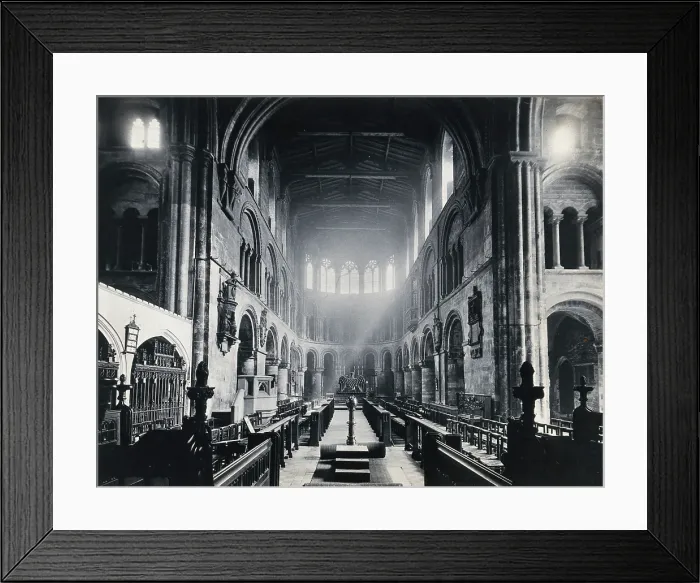 Framed Print : The church of St Bartholomew the Great; interior view facing East, 1902. Creator: Unknown Framed Print : The church of St Bartholomew the Great; interior view facing East, 1902. Creator: Unknown