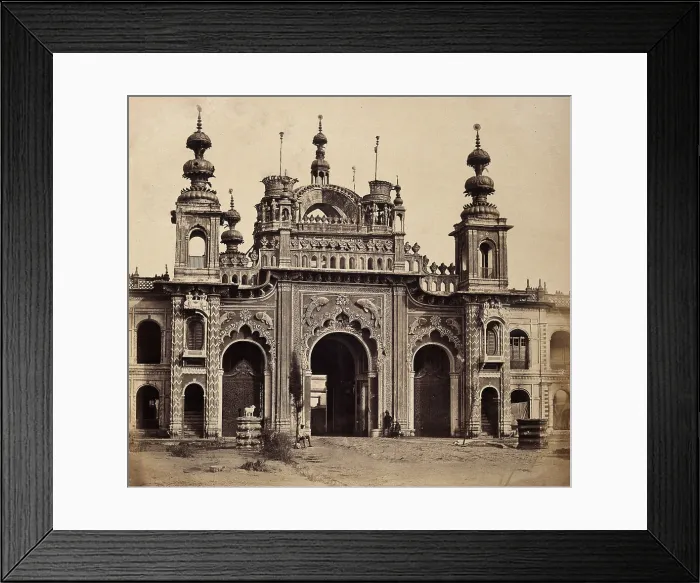 Framed Print : Kaiser Bagh, Lucknow, India: the great gateway, c1858. Creator: Felice Beato Framed Print : Kaiser Bagh, Lucknow, India: the great gateway, c1858. Creator: Felice Beato