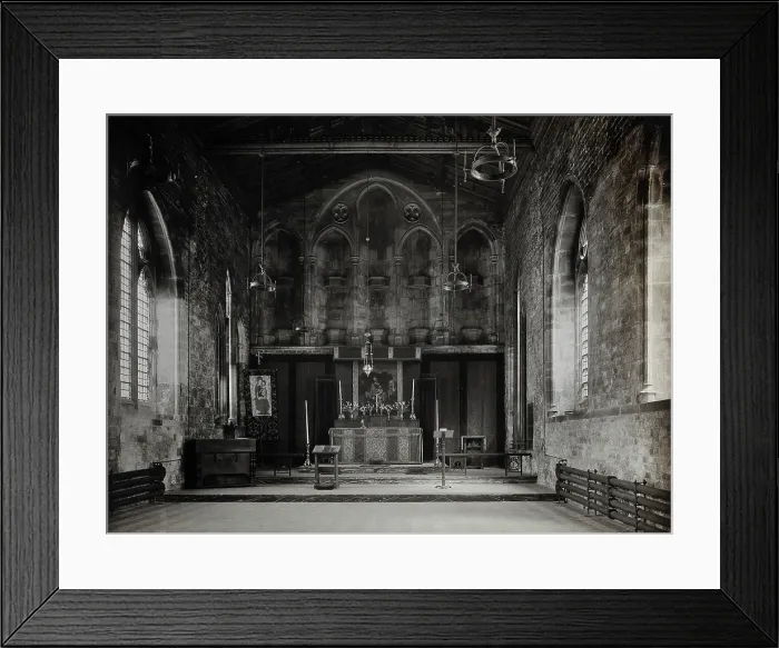 Framed Print : The church of St Bartholomew the Great; interior of the east end of the Lady Chapel. Creator: WF Taylor Framed Print : The church of St Bartholomew the Great; interior of the east end of the Lady Chapel. Creator: WF Taylor