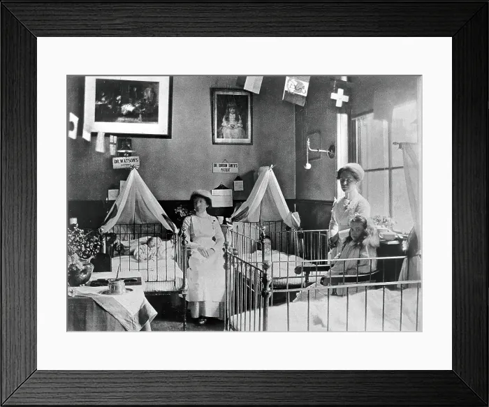 Framed Print : Hahnemann Hospital and Homeopathic Dispensaries, Liverpool: a children's ward, decorated... 1911 Framed Print : Hahnemann Hospital and Homeopathic Dispensaries, Liverpool: a children's ward, decorated... 1911