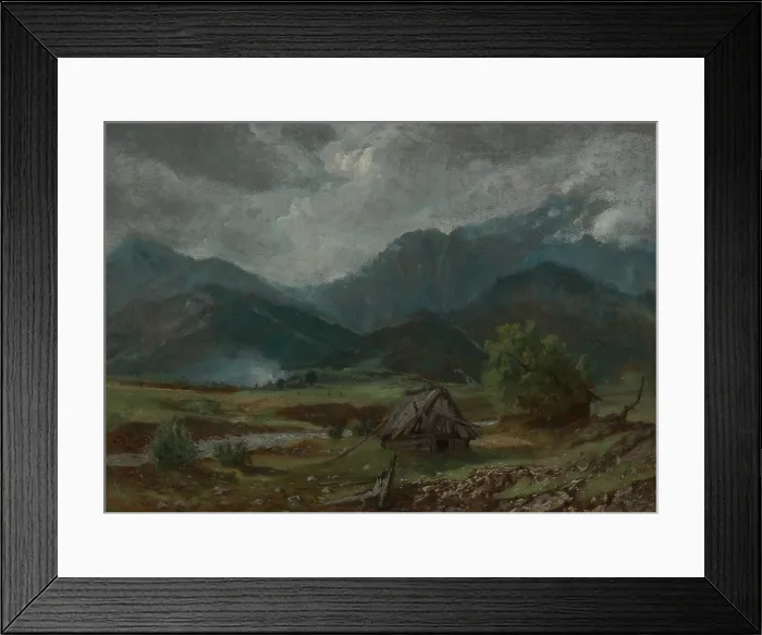 Framed Print : Mount Giewont, 1870. Creator: Aleksander Kotsis Framed Print : Mount Giewont, 1870. Creator: Aleksander Kotsis