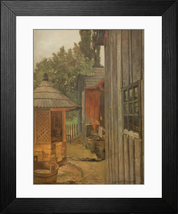 Framed Print : Courtyard, between 1900-1904. Creator: Jacek Malczewski Framed Print : Courtyard, between 1900-1904. Creator: Jacek Malczewski