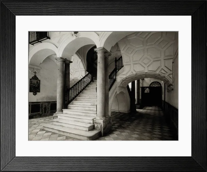 Framed Print : Women's hospital, Cadiz: 18th century staircase, c1900. Creator: Unknown. Women's hospital, Cadiz: 18th century staircase, c1900. Creator: Unknown Framed Print : Women's hospital, Cadiz: 18th century staircase, c1900. Creator: Unknown. Women's hospital, Cadiz: 18th century staircase, c1900. Creator: Unknown