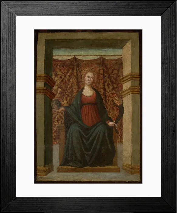 Framed Print : Allegory of Power-Side Panel of Cassone, 3rd quarter of 15th century. Creator: Unknown
