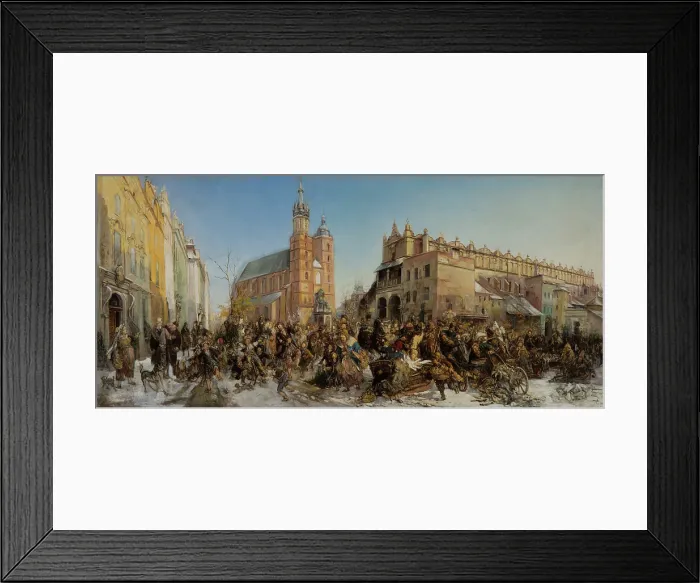 Framed Print : Fair on the Main Market Square in Krakow, between 1875-1880. Creator: Hippolyte Lipinski Framed Print : Fair on the Main Market Square in Krakow, between 1875-1880. Creator: Hippolyte Lipinski