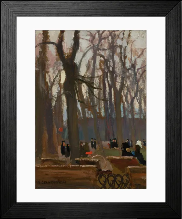 Framed Print : Fragment of the Planty Park, c1905. Creator: Jan Stanislawski Framed Print : Fragment of the Planty Park, c1905. Creator: Jan Stanislawski
