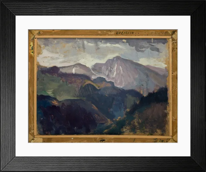 Framed Print : Landscape from the Tatra Mountains-two-sided painting, c1903. Creator: Jan Stanislawski Framed Print : Landscape from the Tatra Mountains-two-sided painting, c1903. Creator: Jan Stanislawski