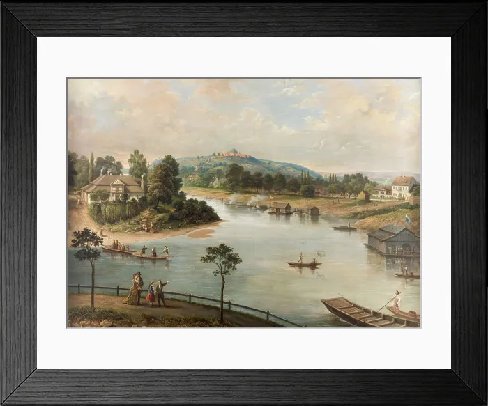 Framed Print : View of Krakow, 1876. Creator: Saturnin Swierzynski Framed Print : View of Krakow, 1876. Creator: Saturnin Swierzynski