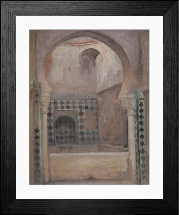 Framed Print : Granada (Alhambra), 1899. Creator: Jan Ciaglinski Framed Print : Granada (Alhambra), 1899. Creator: Jan Ciaglinski