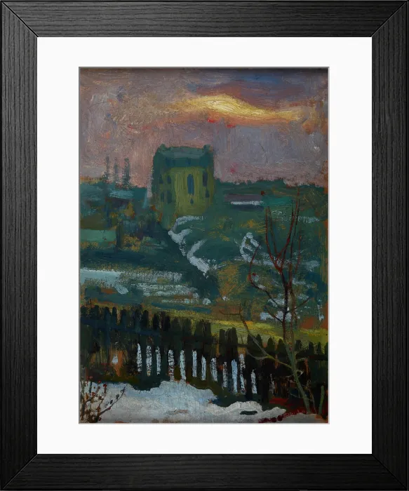 Framed Print : House in Winter, 1901. Creator: Jan Stanislawski Framed Print : House in Winter, 1901. Creator: Jan Stanislawski