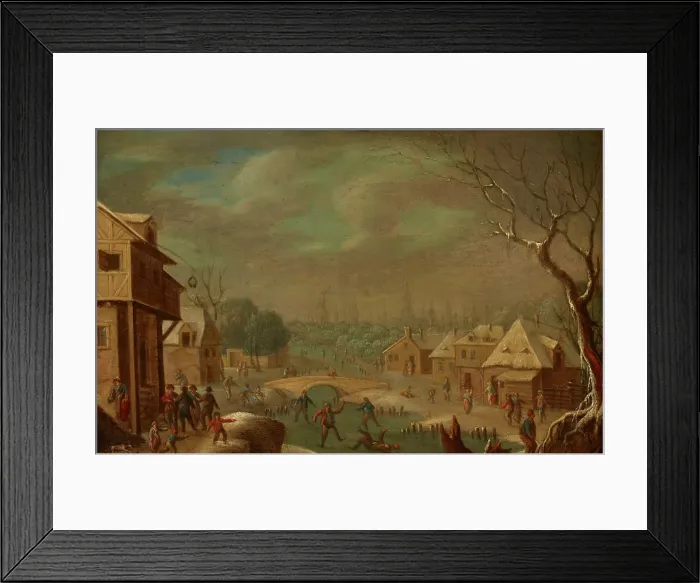 Framed Print : Rink, 18th century. Creator: Unknown Framed Print : Rink, 18th century. Creator: Unknown