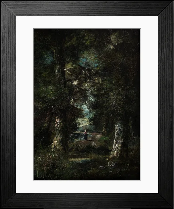 Framed Print : Landscape (Path in the Woods), between 1865-1870. Creator: Narcisse Virgile Diaz de la Pena Framed Print : Landscape (Path in the Woods), between 1865-1870. Creator: Narcisse Virgile Diaz de la Pena