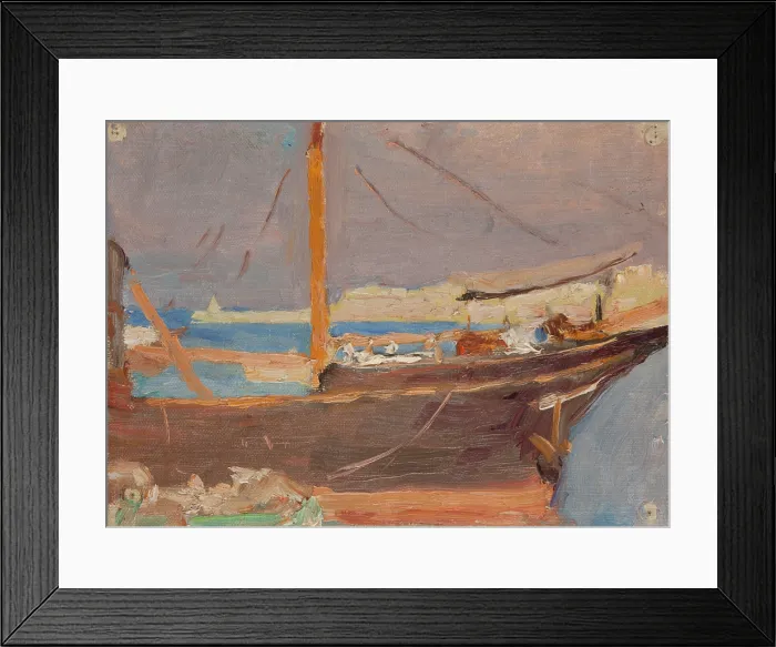Framed Print : Malta (A Ship), 1910. Creator: Jan Ciaglinski Framed Print : Malta (A Ship), 1910. Creator: Jan Ciaglinski