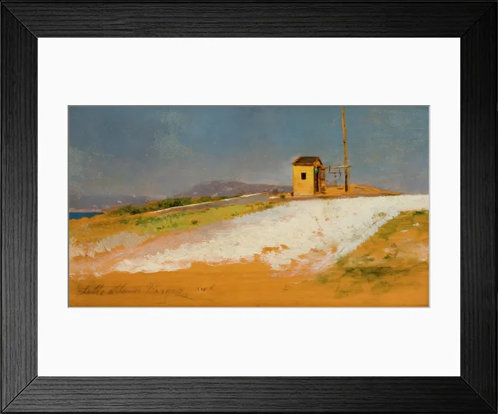 Framed Print : Landscape from the South, 20th century. Creator: Henryk Siemiradzki Framed Print : Landscape from the South, 20th century. Creator: Henryk Siemiradzki