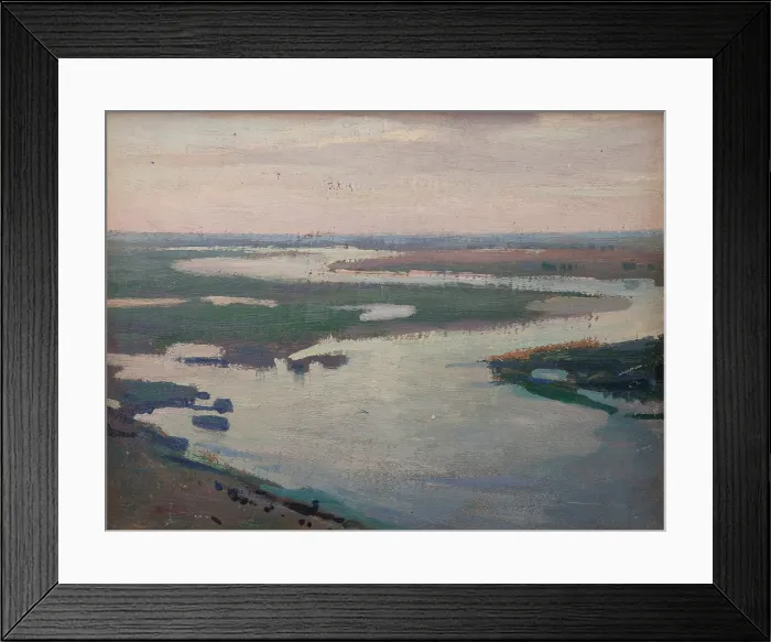 Framed Print : Dniepr (Limany Dniepru o swicie), 1903. Creator: Jan Stanislawski Framed Print : Dniepr (Limany Dniepru o swicie), 1903. Creator: Jan Stanislawski