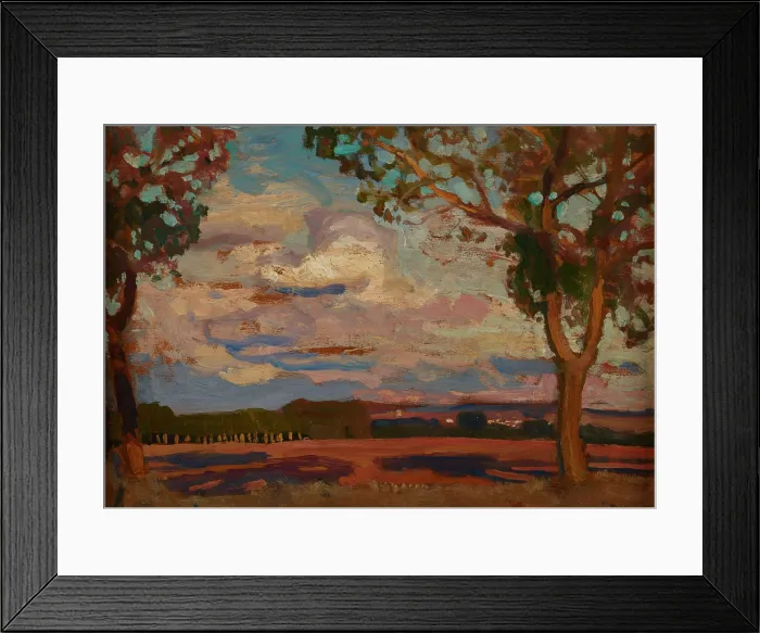 Framed Print : Sieniawa on the Rosia River, 1903. Creator: Jan Stanislawski Framed Print : Sieniawa on the Rosia River, 1903. Creator: Jan Stanislawski
