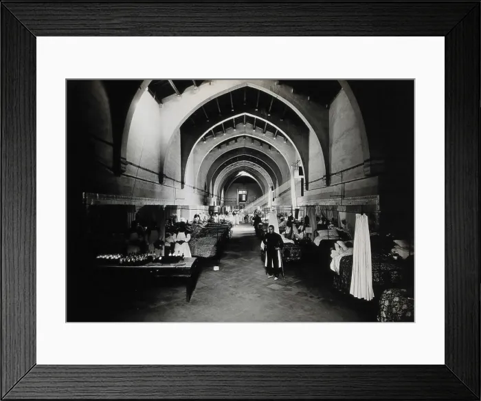 Framed Print : Hospital de la Santa Cruz, Barcelona: ward of San Pedro, 1900-1999. Creator: Unknown Framed Print : Hospital de la Santa Cruz, Barcelona: ward of San Pedro, 1900-1999. Creator: Unknown