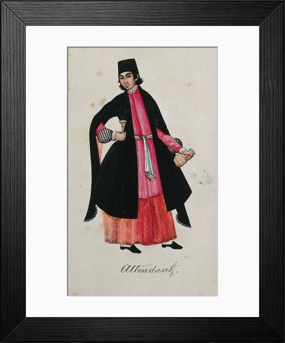 Framed Print : A Turkish attendant. Creator: Unknown Framed Print : A Turkish attendant. Creator: Unknown