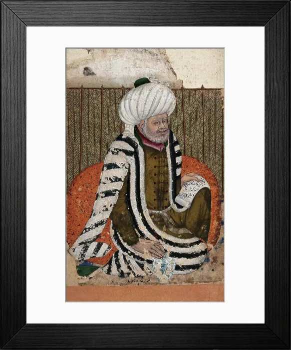 Framed Print : A Turkish (?) grandee. Creator: Unknown Framed Print : A Turkish (?) grandee. Creator: Unknown