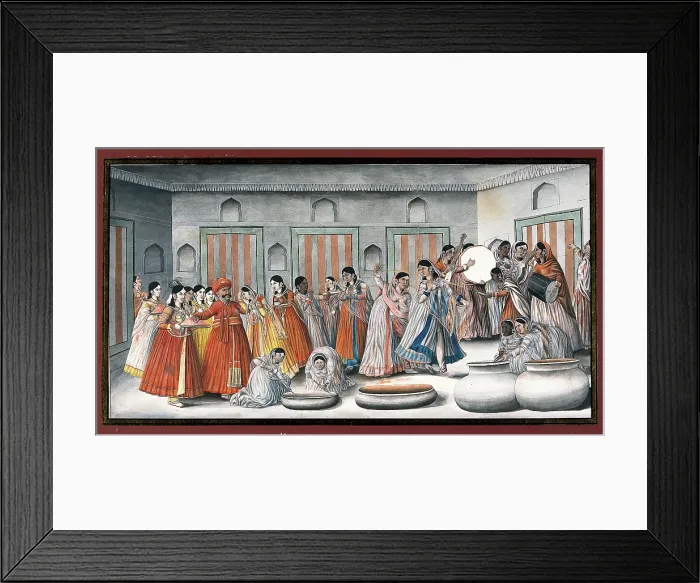 Framed Print : Holi festival, 19th century? Creator: Unknown Framed Print : Holi festival, 19th century? Creator: Unknown