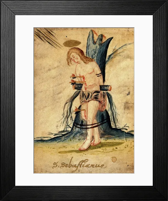 Framed Print : Martyrdom of Saint Sebastian. Creator: Unknown Framed Print : Martyrdom of Saint Sebastian. Creator: Unknown