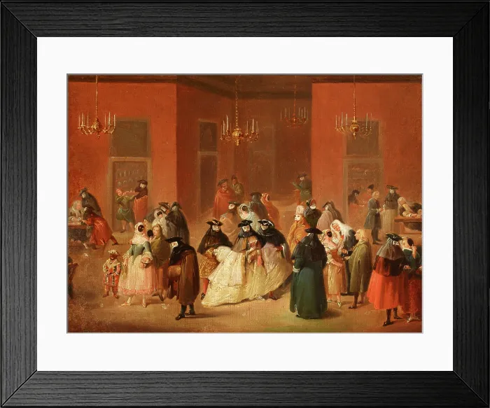Framed Print : Theme from the Venetian Carnival-Gambling House (Il Ridotto), between 1780-1815. Creator: Unknown Framed Print : Theme from the Venetian Carnival-Gambling House (Il Ridotto), between 1780-1815. Creator: Unknown
