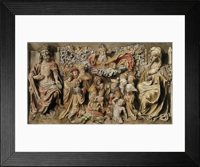 Framed Print : The people of Lyons receiving deliverance from the plague, 1904. Creators: Aleardo Terzi, Workshop of Master of the Biberach Holy Kinship Framed Print : The people of Lyons receiving deliverance from the plague, 1904. Creators: Aleardo Terzi, Workshop of Master of the Biberach Holy Kinship