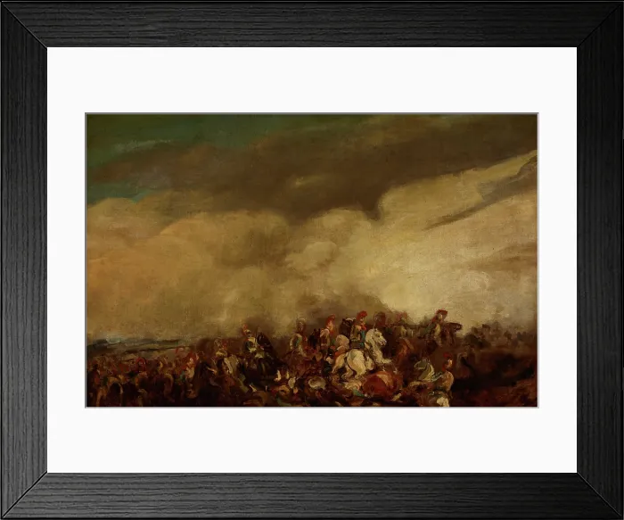 Framed Print : Battle, c1835. Creator: Piotr Michalowski Framed Print : Battle, c1835. Creator: Piotr Michalowski
