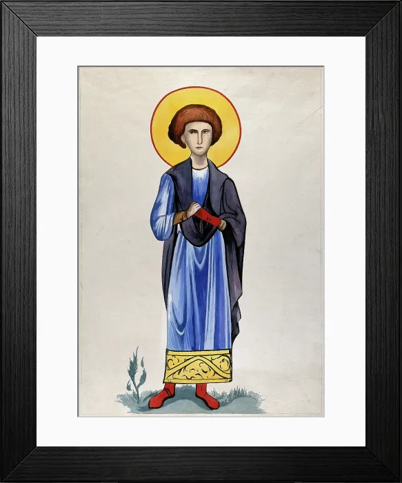 Framed Print : Saint Pantaleon. Creator: Unknown