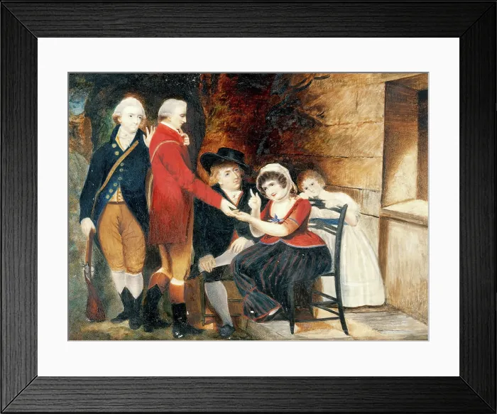 Framed Print : A woman telling a man's fortune, early-mid 19th century. Creator: Alfred Chalon. A woman telling a man's fortune, early-mid 19th century. Creator: Alfred Chalon Framed Print : A woman telling a man's fortune, early-mid 19th century. Creator: Alfred Chalon. A woman telling a man's fortune, early-mid 19th century. Creator: Alfred Chalon