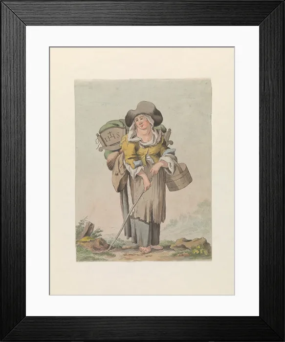 Framed Print : The wife of a blind man, late 18th century? Creator: Matthias Pfenninger Framed Print : The wife of a blind man, late 18th century? Creator: Matthias Pfenninger