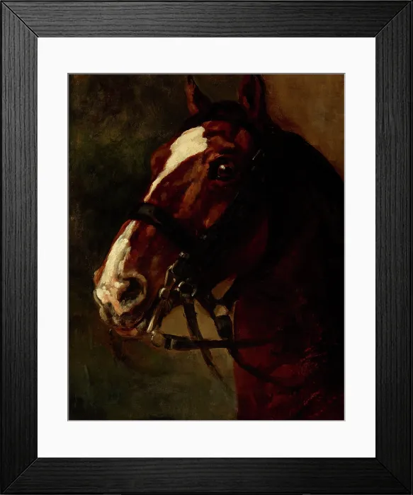 Framed Print : Bay Horse's Head, between 1833-1834. Creator: Piotr Michalowski. Bay Horse's Head, between 1833-1834. Creator: Piotr Michalowski Framed Print : Bay Horse's Head, between 1833-1834. Creator: Piotr Michalowski. Bay Horse's Head, between 1833-1834. Creator: Piotr Michalowski