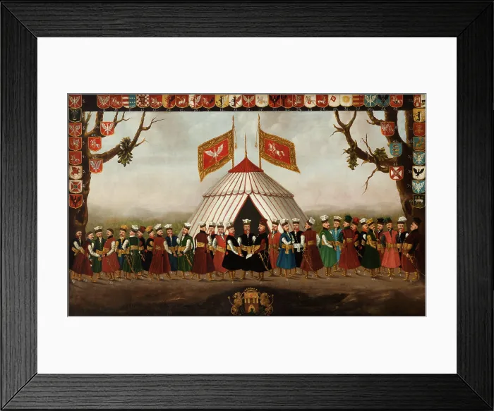 Framed Print : Noblemen in Voivodeship Uniforms, end of 18th century. Creator: Unknown Framed Print : Noblemen in Voivodeship Uniforms, end of 18th century. Creator: Unknown