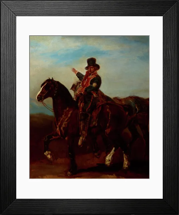 Framed Print : French Postillion I, between 1833-1834. Creator: Piotr Michalowski Framed Print : French Postillion I, between 1833-1834. Creator: Piotr Michalowski