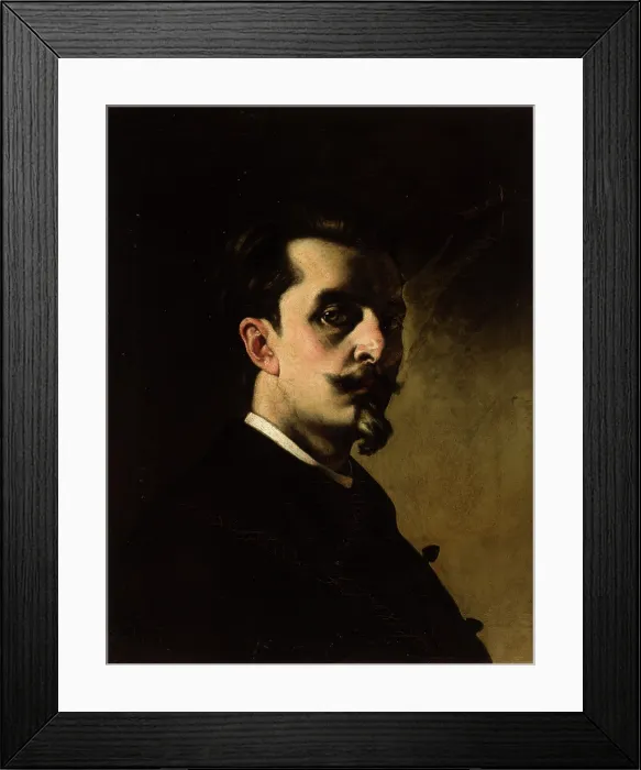 Framed Print : Self-Portrait, c1875. Creator: Karol Mlodnicki Framed Print : Self-Portrait, c1875. Creator: Karol Mlodnicki