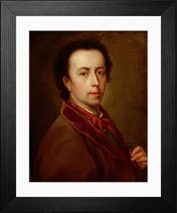 Framed Print : Self-Portrait, 18th century. Creator: Anton Raphael Mengs Framed Print : Self-Portrait, 18th century. Creator: Anton Raphael Mengs