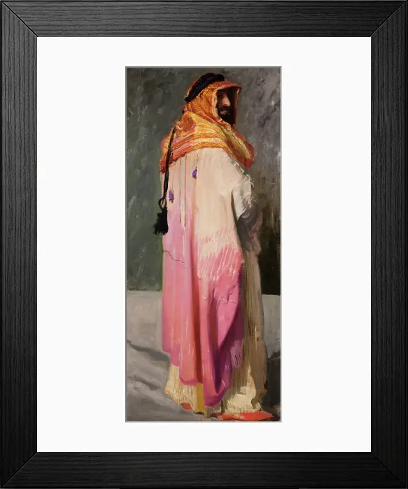 Framed Print : Portrait of Feliks Jasienski Dressed as a Bedouin, c1908. Creator: Leon Wyczolkowski Framed Print : Portrait of Feliks Jasienski Dressed as a Bedouin, c1908. Creator: Leon Wyczolkowski