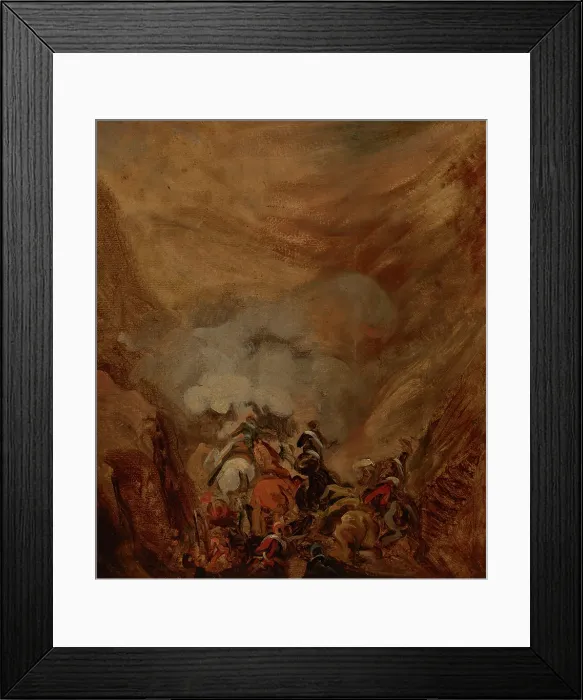 Framed Print : Charge in the Gorge of Somosierra, c1837. Creator: Piotr Michalowski Framed Print : Charge in the Gorge of Somosierra, c1837. Creator: Piotr Michalowski
