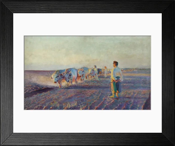 Framed Print : Plowing in the Ukraine, 1892. Creator: Leon Wyczolkowski Framed Print : Plowing in the Ukraine, 1892. Creator: Leon Wyczolkowski