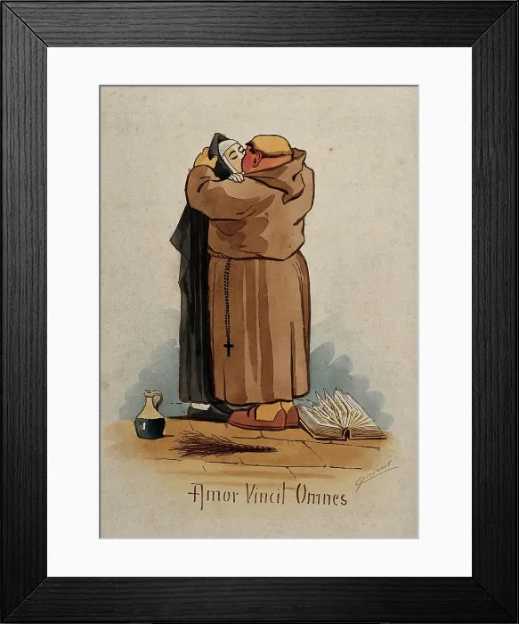 Framed Print : Amor Vincit Omnes, late 19th-early 20th century. Creator: Martin Anderson Framed Print : Amor Vincit Omnes, late 19th-early 20th century. Creator: Martin Anderson