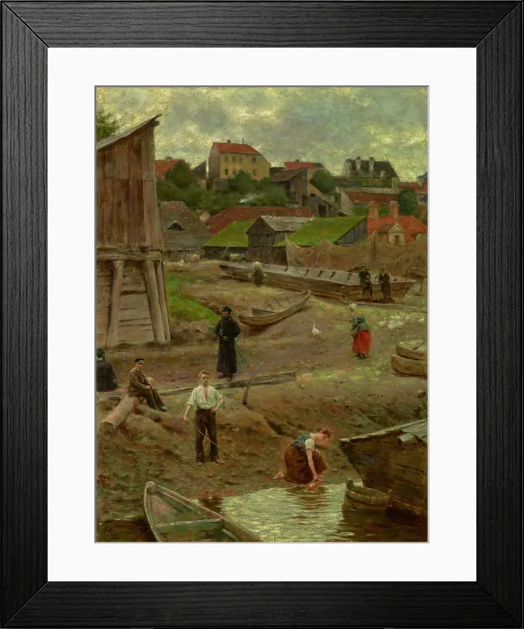 Framed Print : Powisle (Bank of the Vistula in Warsaw), 1883. Creator: Aleksander Gierymski Framed Print : Powisle (Bank of the Vistula in Warsaw), 1883. Creator: Aleksander Gierymski