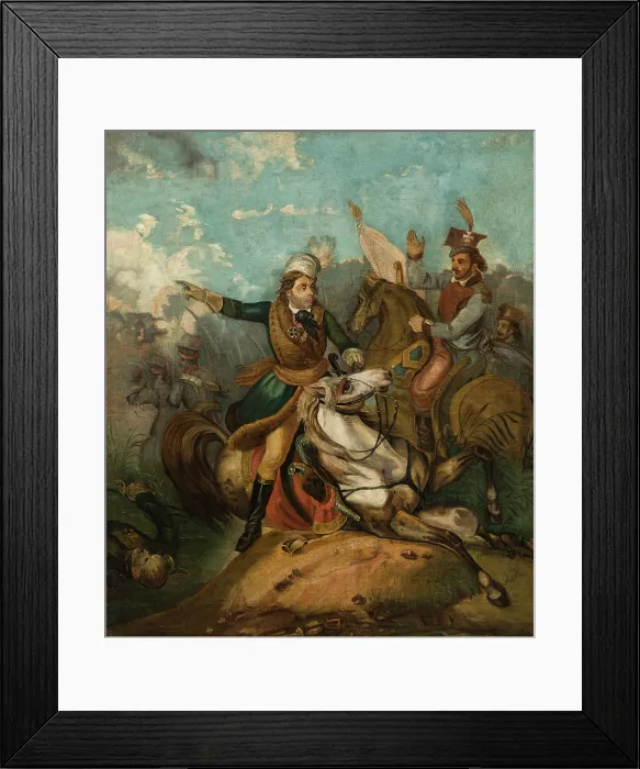 Framed Print : Kosciuszko at Maciejowice, 1st half of 19th century. Creator: Unknown Framed Print : Kosciuszko at Maciejowice, 1st half of 19th century. Creator: Unknown