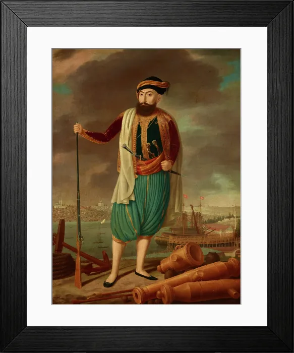 Framed Print : Commander of the Arsenal in Istanbul, 1st half of 19th century. Creator: Unknown Framed Print : Commander of the Arsenal in Istanbul, 1st half of 19th century. Creator: Unknown
