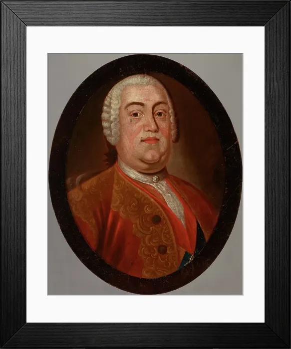 Framed Print : Portrait of Augustus III of Saxony (1696-1763), King of Poland, around the mid-18th century. Creator: Unknown Framed Print : Portrait of Augustus III of Saxony (1696-1763), King of Poland, around the mid-18th century. Creator: Unknown