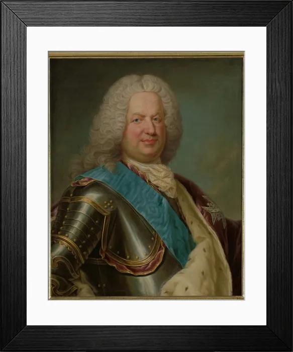 Framed Print : Portrait of Stanislaus Leszczynski (1677-1766), between 1725-1750. Creator: Jean Girardet Framed Print : Portrait of Stanislaus Leszczynski (1677-1766), between 1725-1750. Creator: Jean Girardet